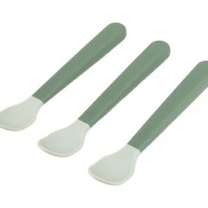 Done by Deer - Foodie Easy-grip Baby Spoon 3-pack (Green)