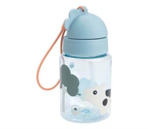 Done by Deer - Straw Bottle Tiny Farm (Blue)