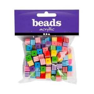 beads-akrylperler-firkantet-striber-8-8