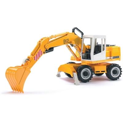 bruder-liebherr-excavator-gravemaskine-gul