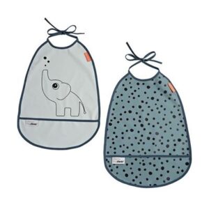 Done By Deer - Hagesmæk med Snor 2-pack Elphee (Blå)