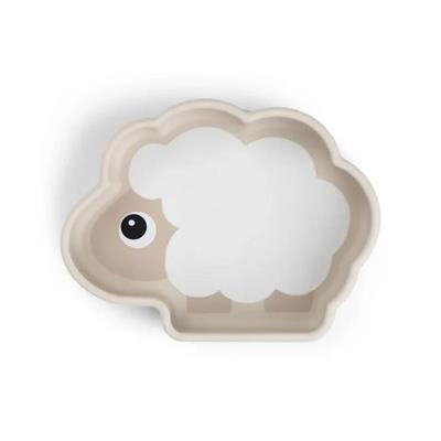 Done by Deer - Silikone Stick & Stay Skål Sheepy (Sand)