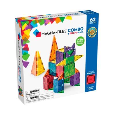 Magna-Tiles - MicroMAGS Kombi (62 stk.)