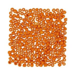 rocaiperler-25-gram-gennemfarvet-orange-